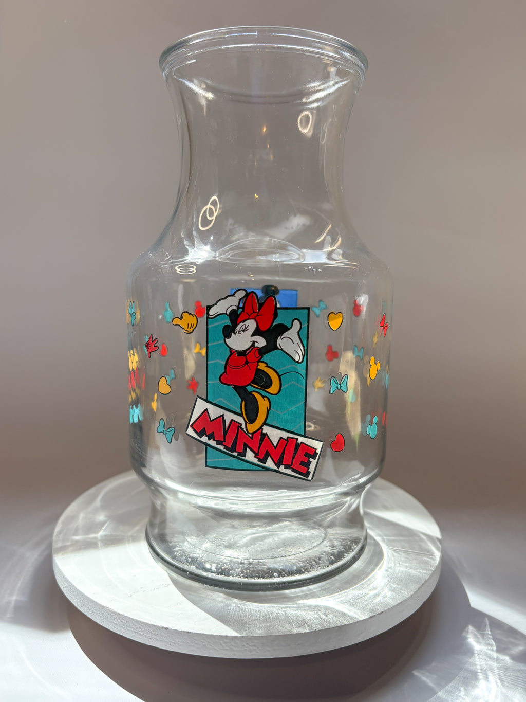 Vintage Anchor Hocking Disney Glass Juice Carafe