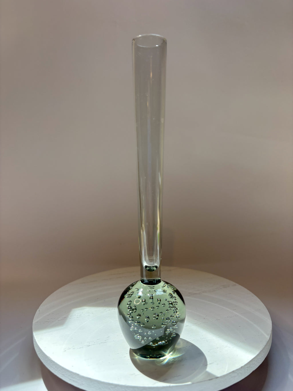 Mid-Century Modern Bubble Glass Bud Vase