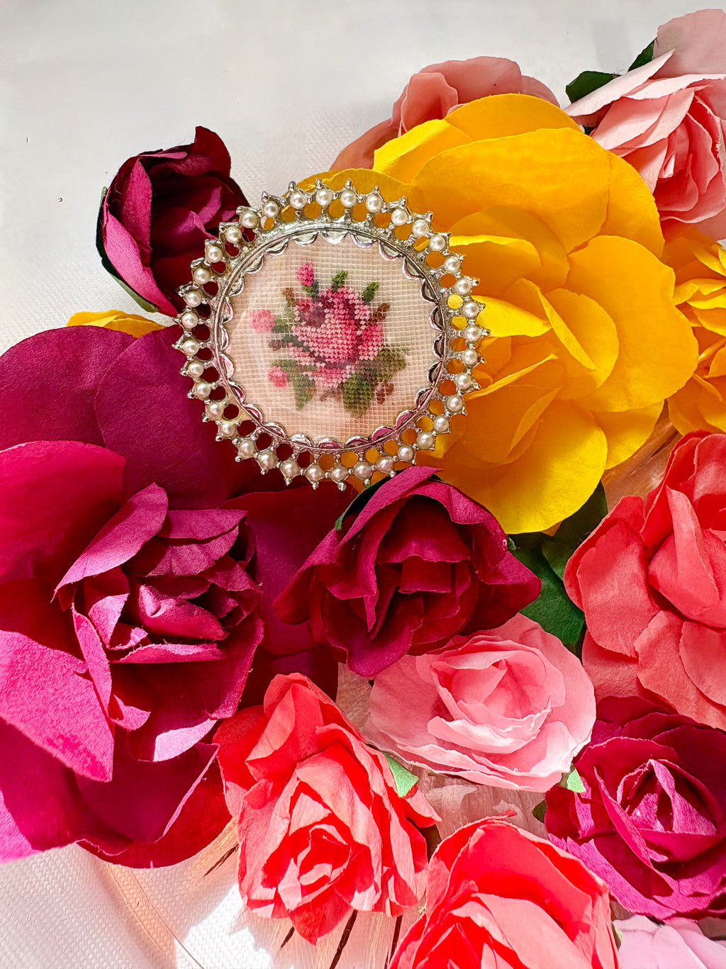 Rosie’s Legacy | Vintage Petit Point Convertible Brooch/Pendant