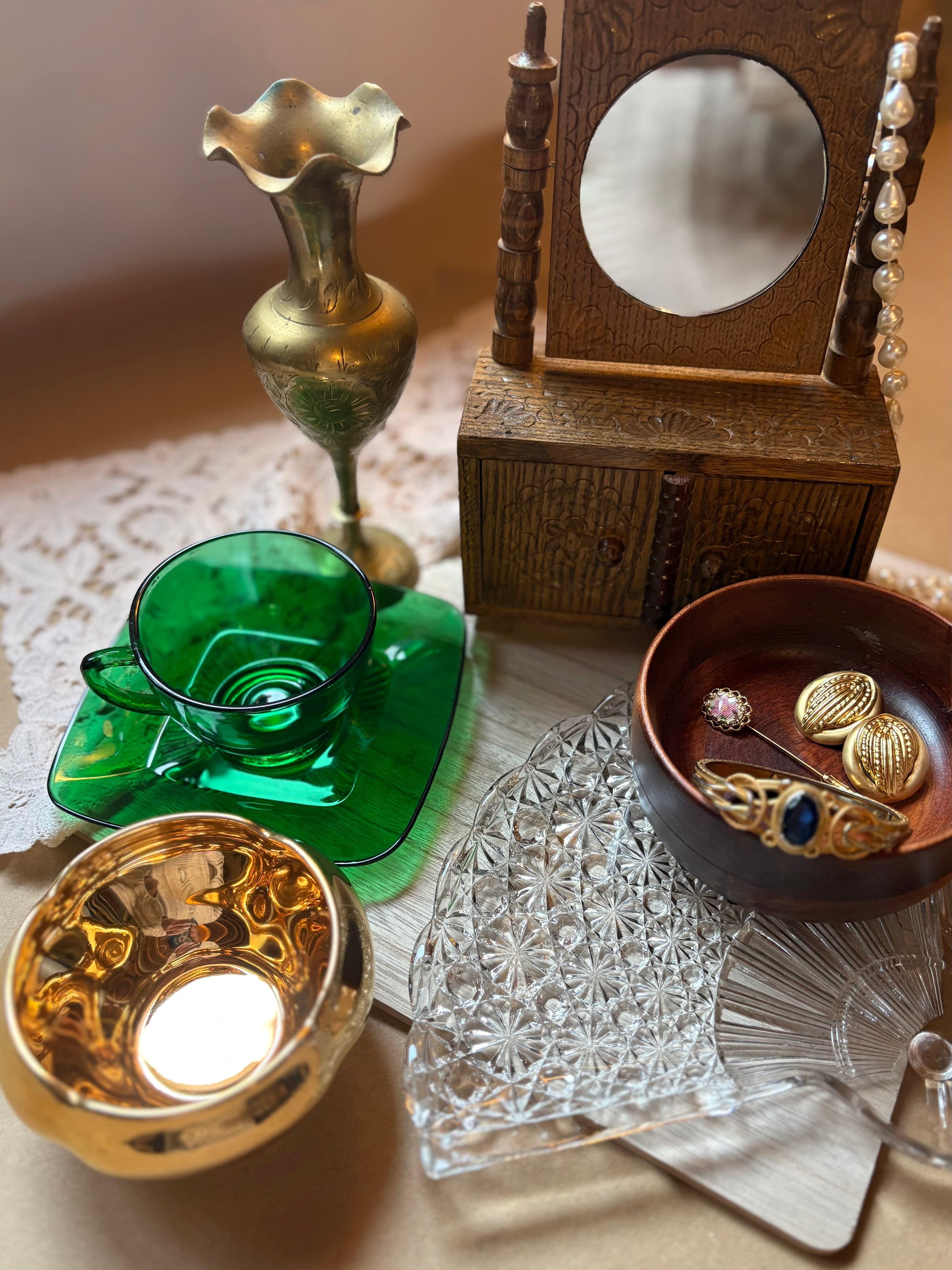 The Golden Hour Collection | warm toned vintage treasures inspired by golden hour light.