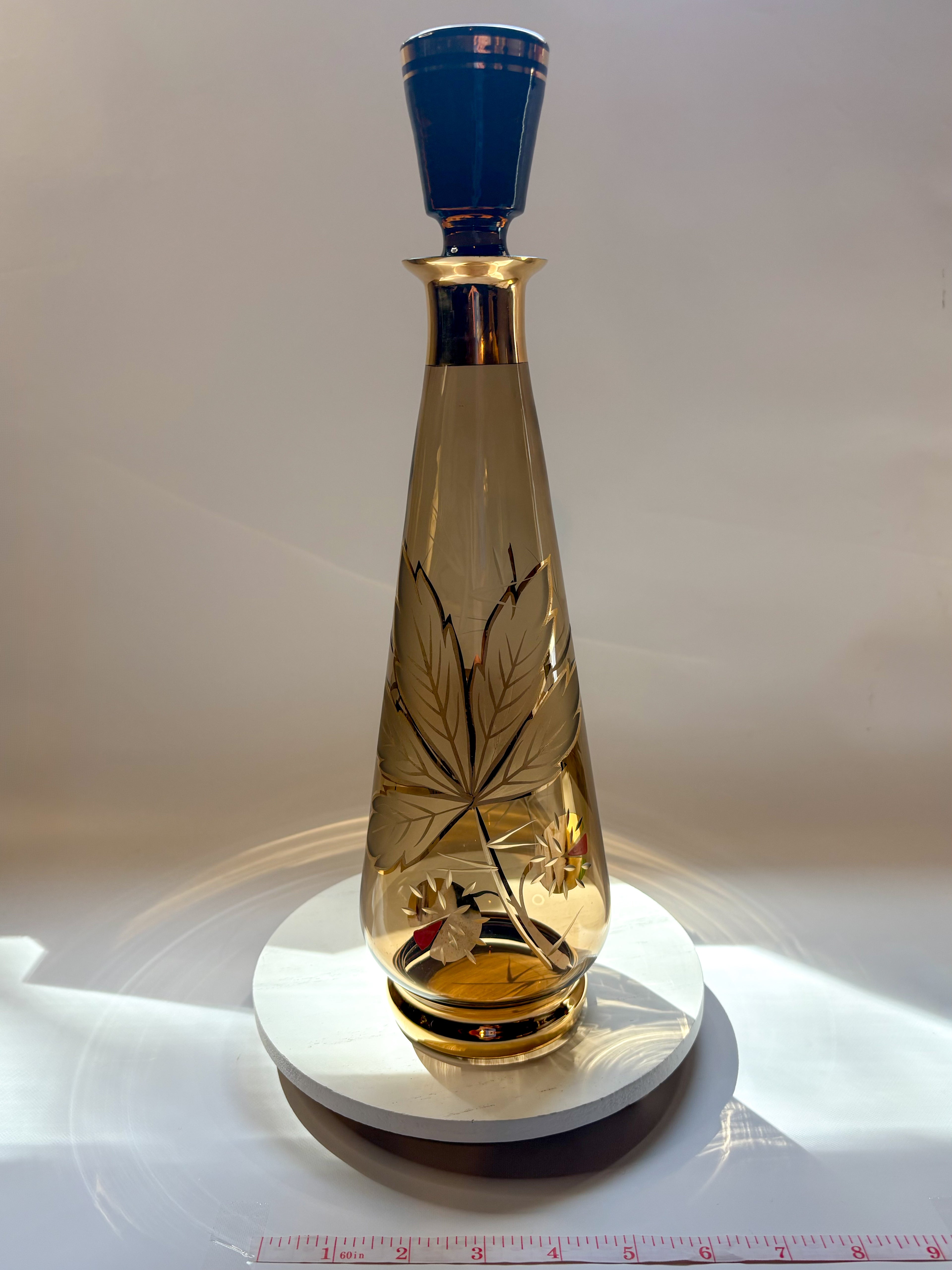 Mid-Century Modern Decanter with Shot Glasses