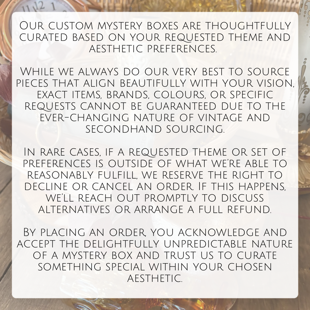 Custom Curated Mystery Box