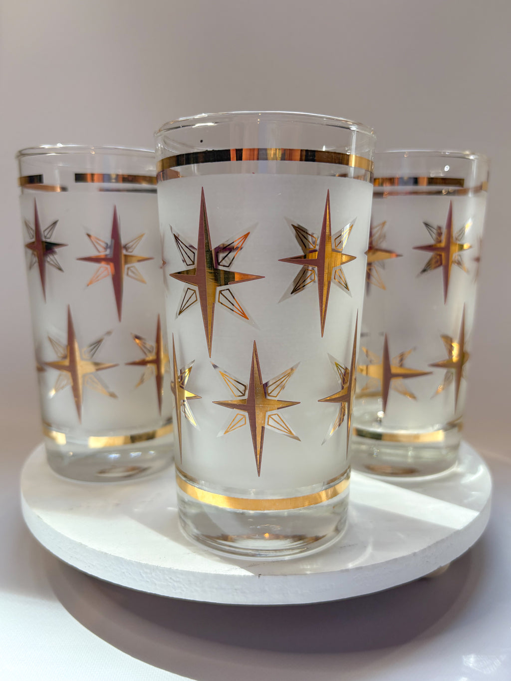 Set of 6 Vintage Dominion Glass Tumblers
