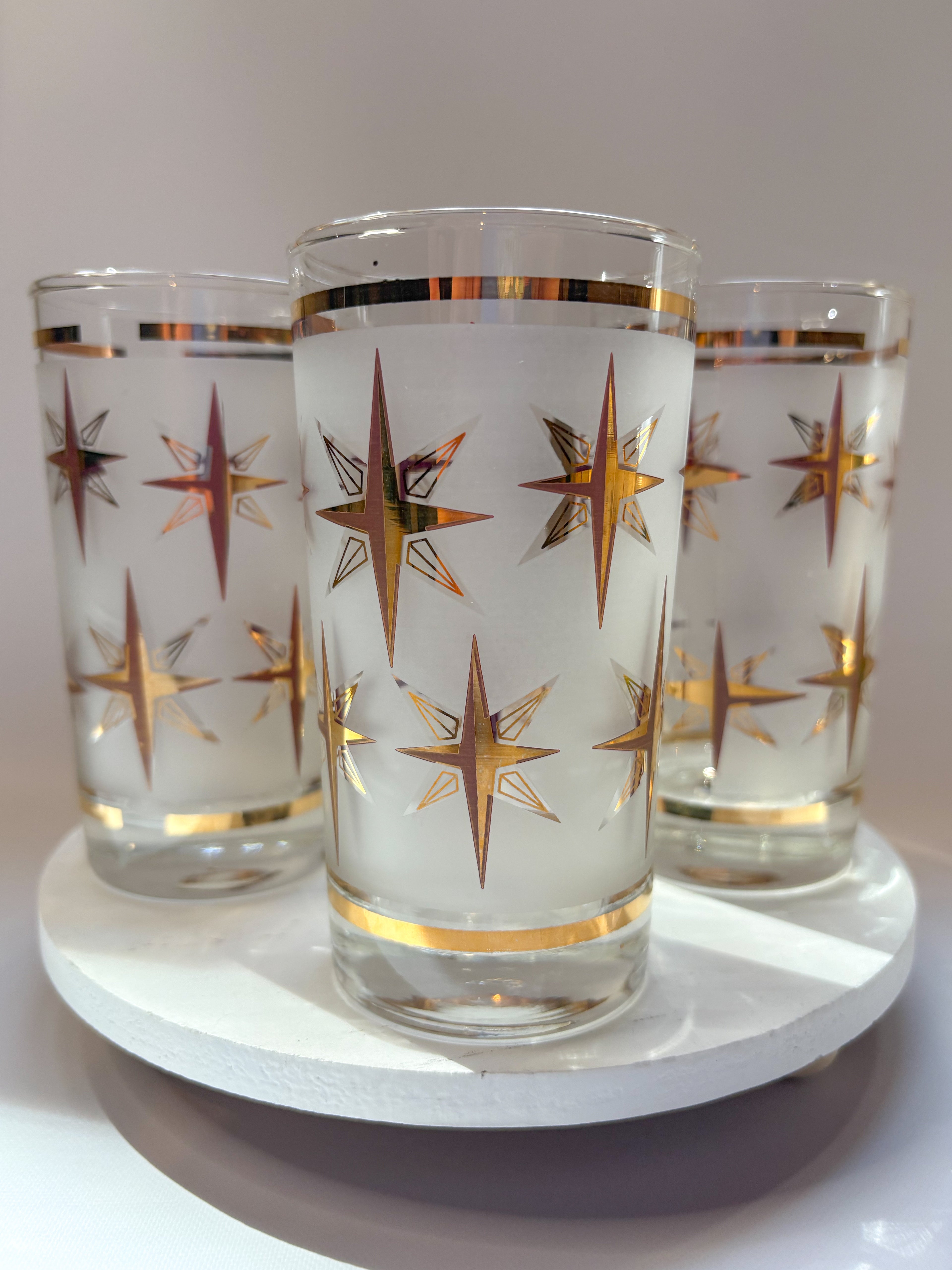 Set of 6 Vintage Dominion Glass Tumblers