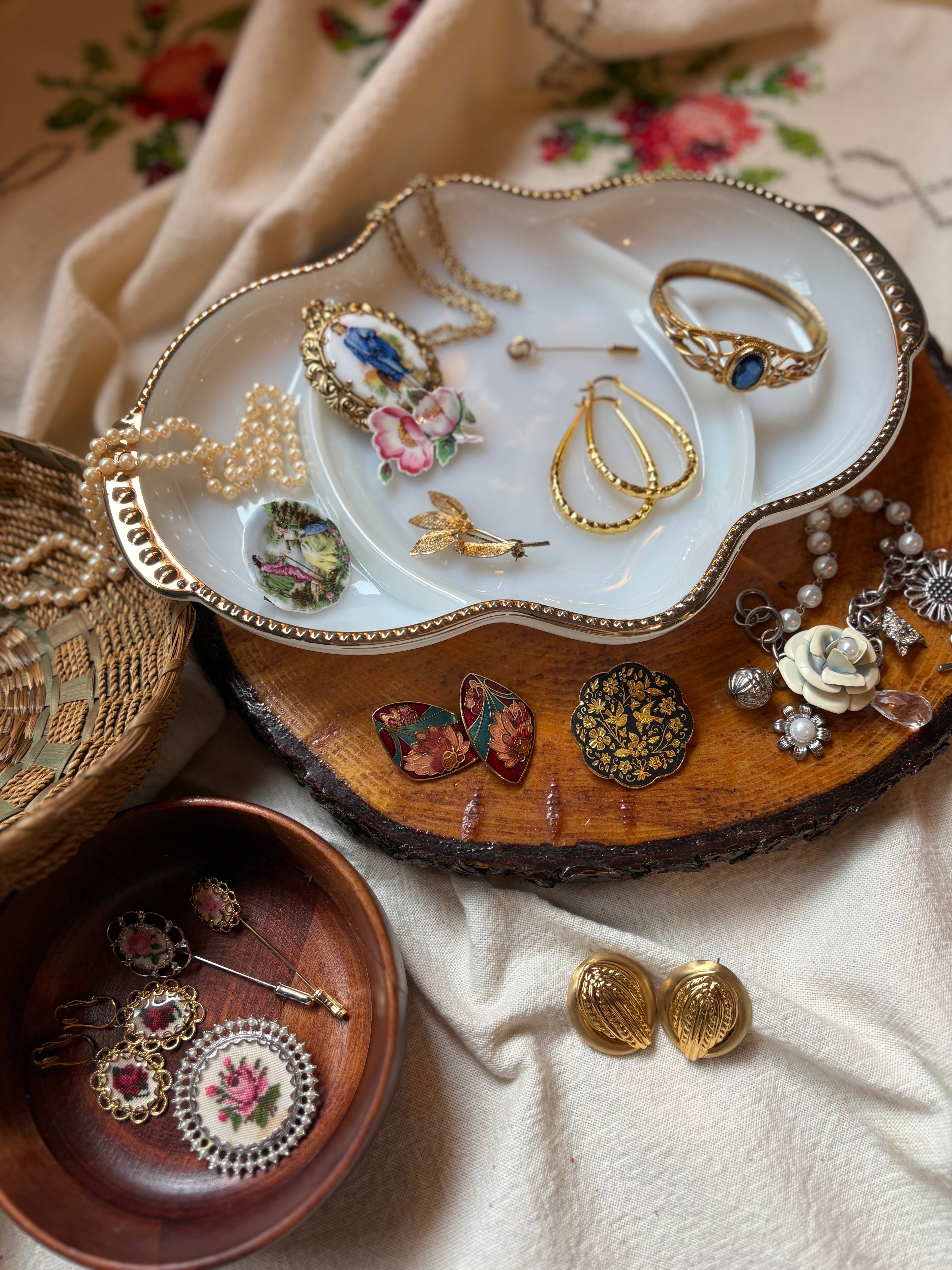 Grandma-core Curated Jewellery Trio