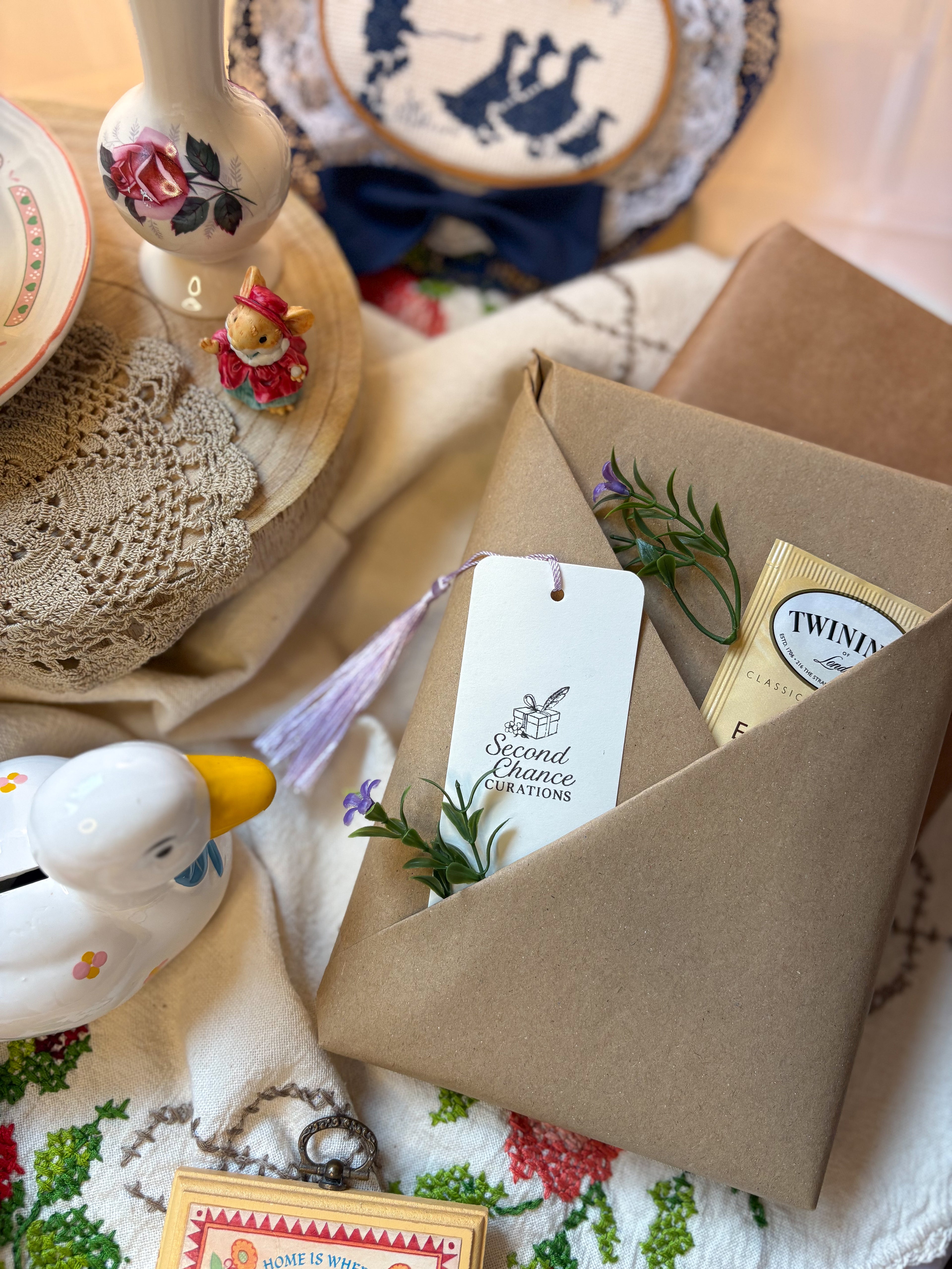 Fiction & Feathers Mystery Decor Box | Thrifted Mystery Bundle (5 Piece)