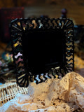 Black Amethyst Glass Plate | 1930’s/40’s Westmoreland Glass Company