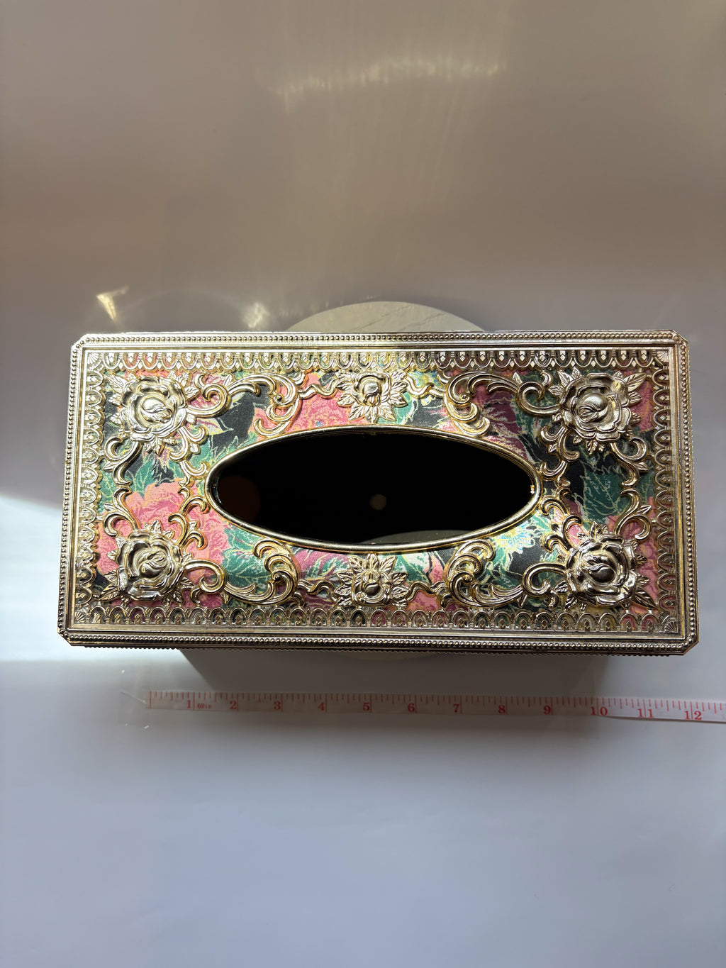 Vintage Hollywood Regency-inspired Tissue Box Cover