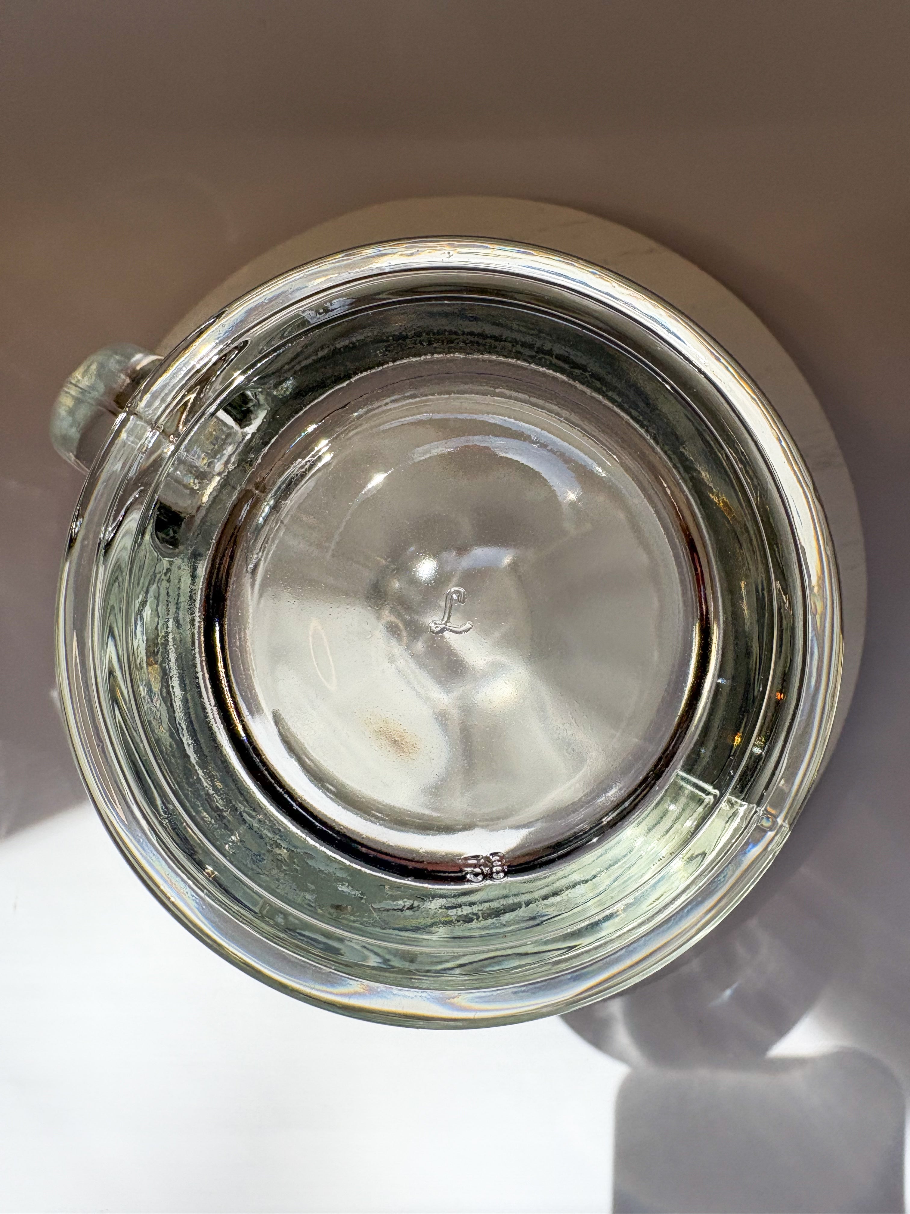 Vintage Libbey Glass Tankard with Circular Celtic Knot