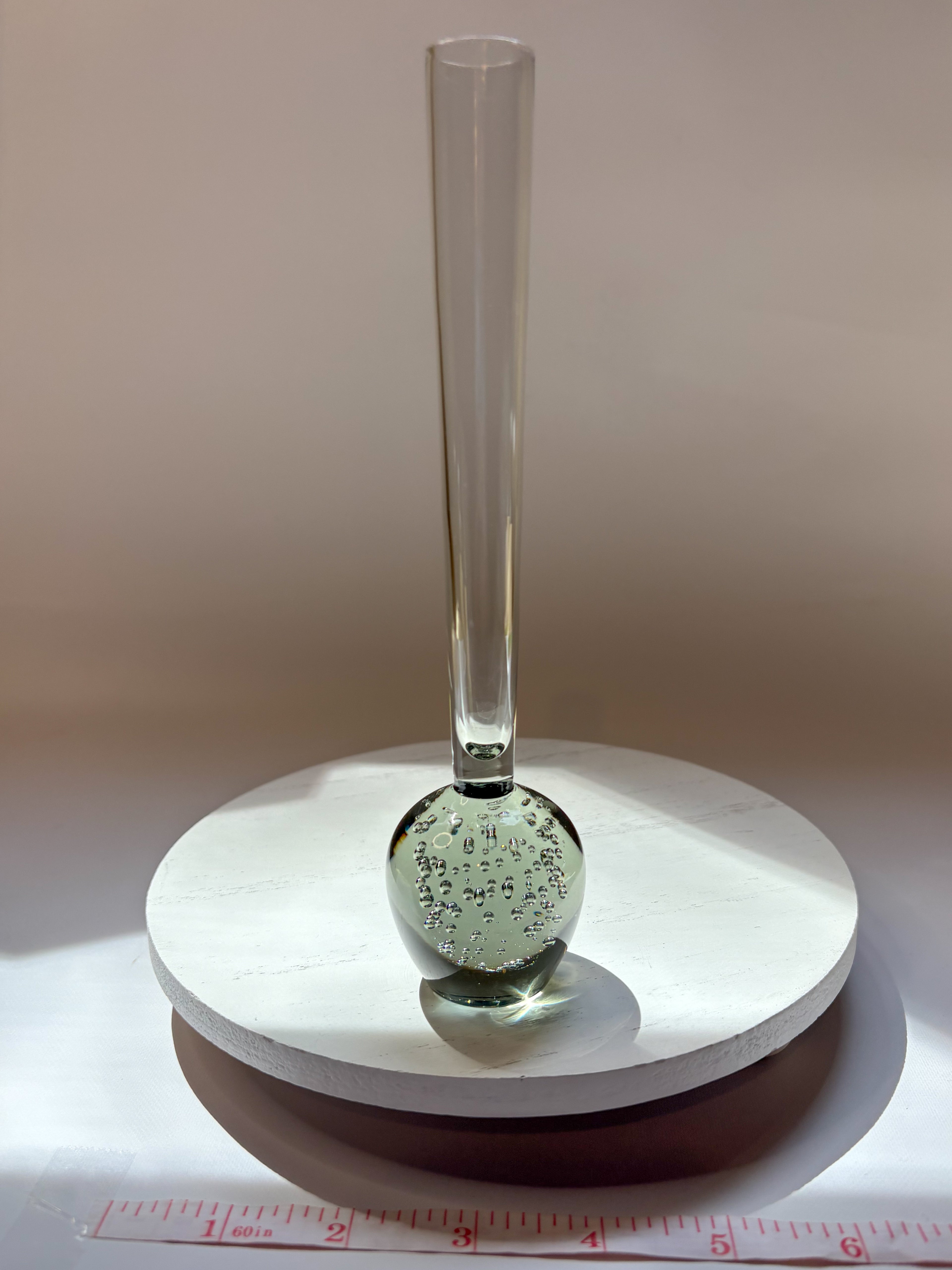 Mid-Century Modern Bubble Glass Bud Vase