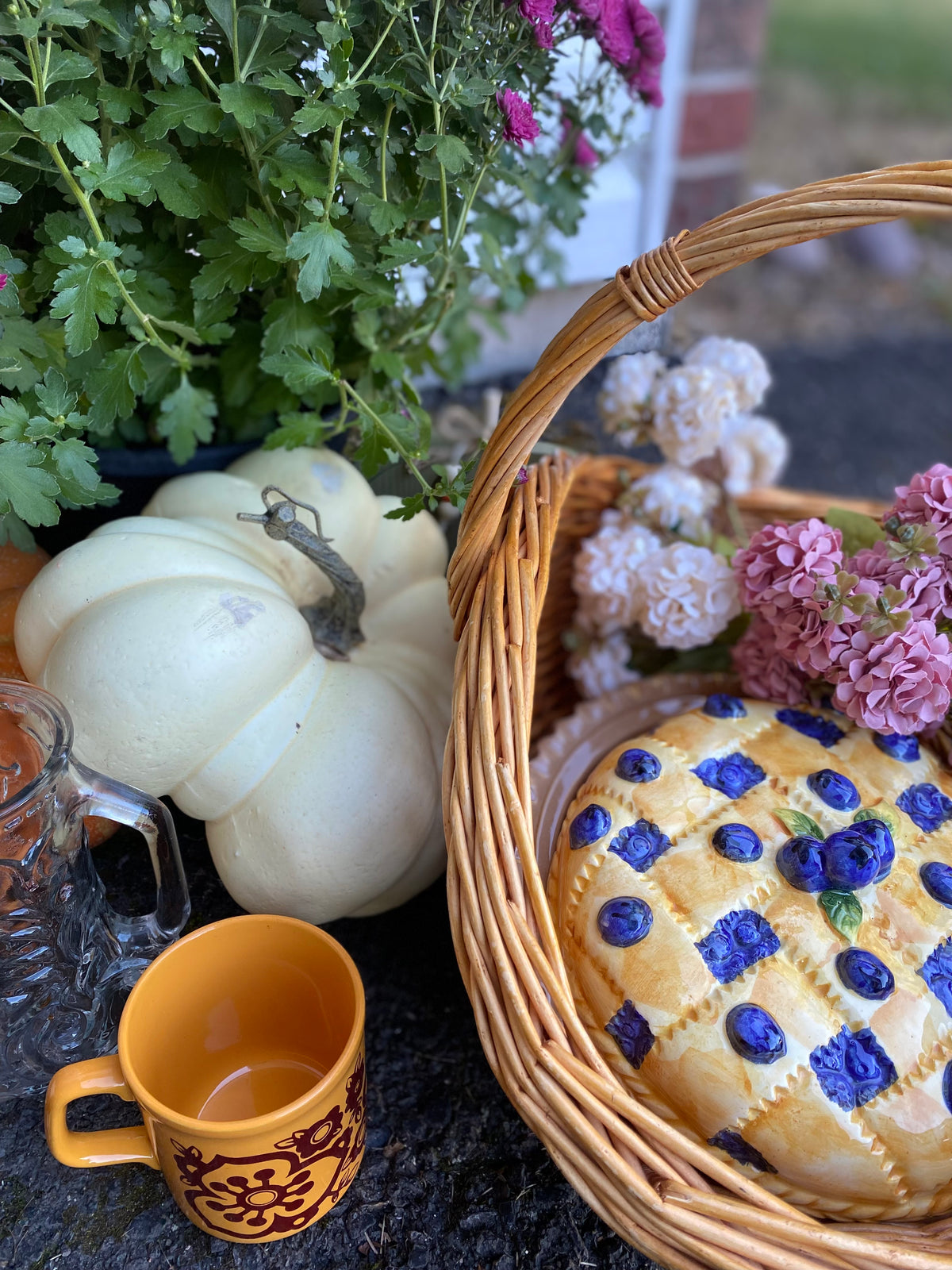 Collectible Blueberry Pie Covered Plate