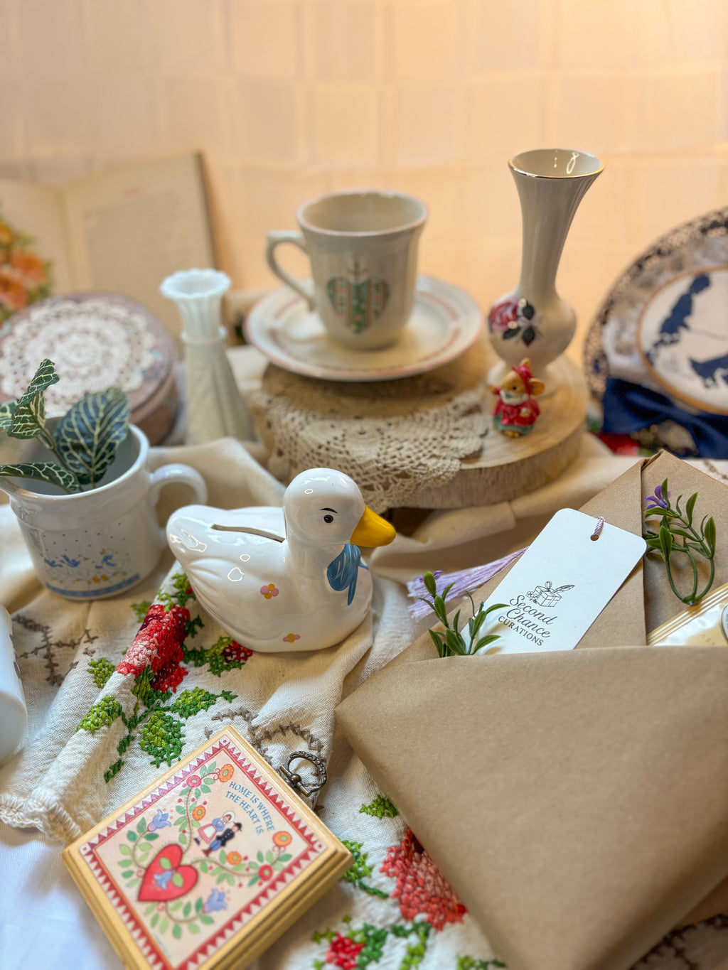 Fiction & Feathers Mystery Decor Box | Thrifted Mystery Bundle (5 Piece)