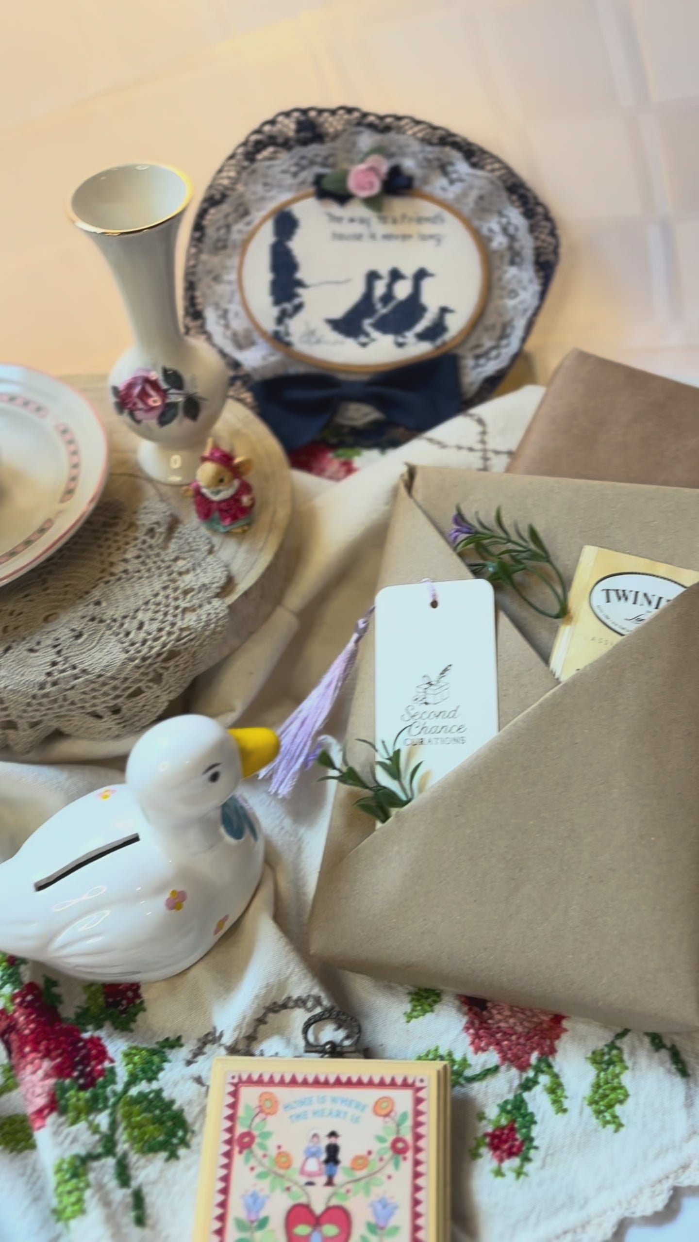 Fiction & Feathers Mystery Decor Box | Thrifted Mystery Bundle (5 Piece)