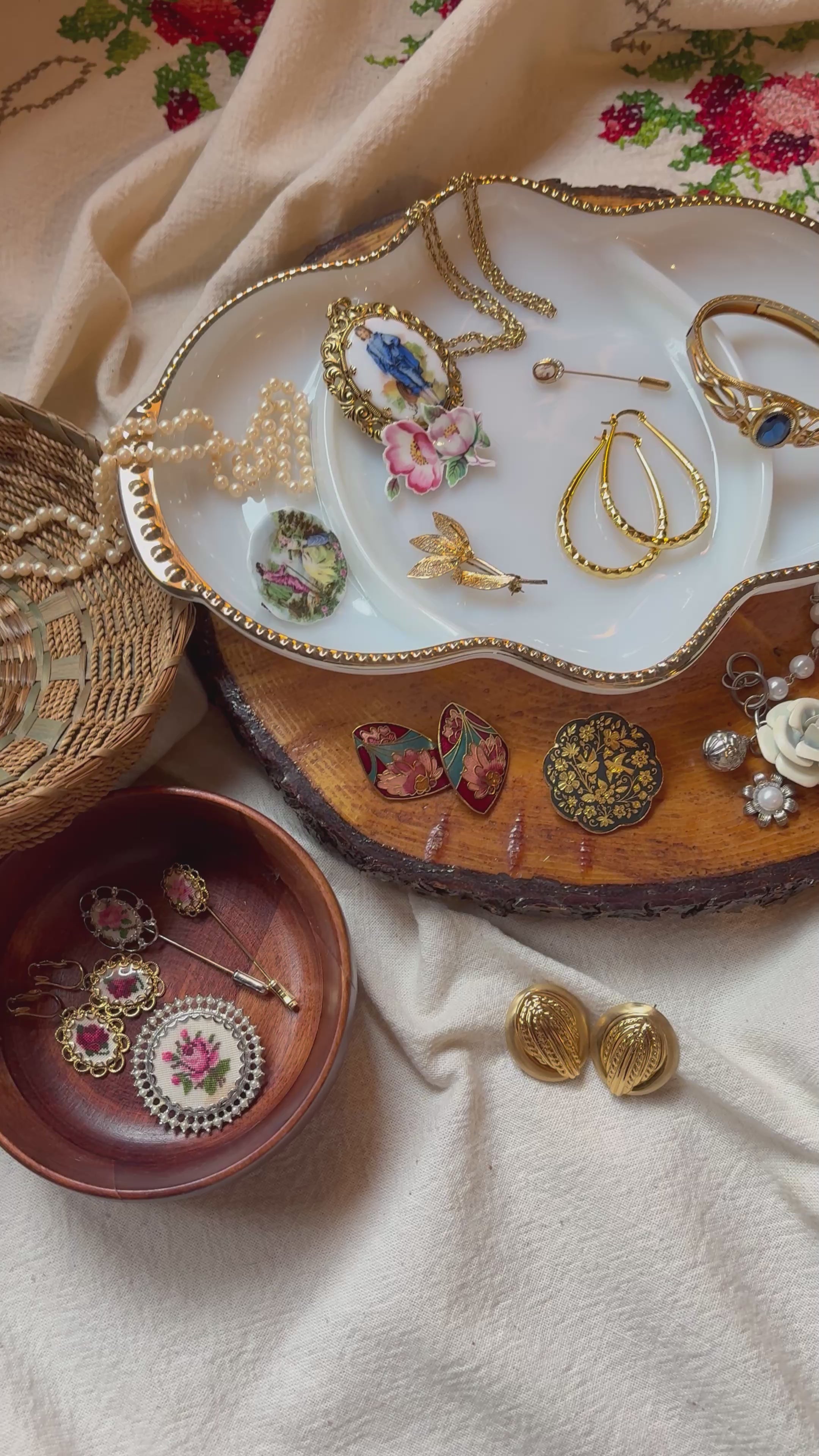 Grandma-core Curated Jewellery Trio